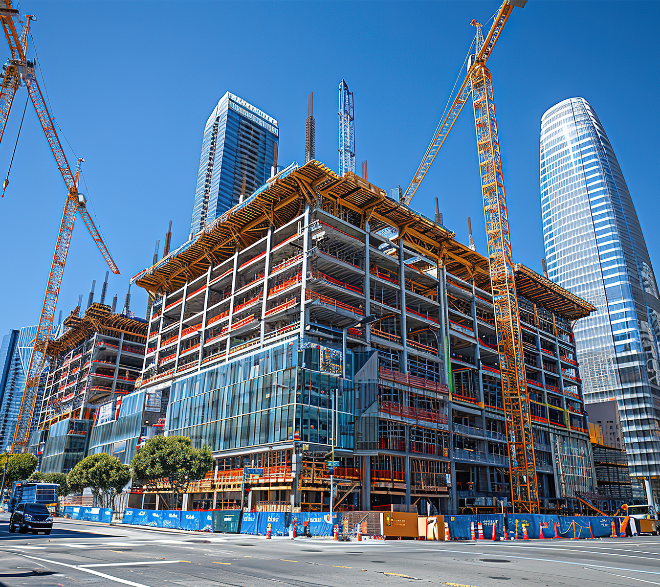 Commercial construction project being estimated by Blaze Estimating LLC